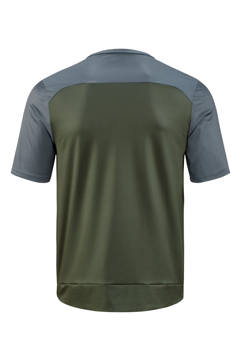 Cube Atx Round Neck Jersey Tm S/S OLIVE/GREY Large-1