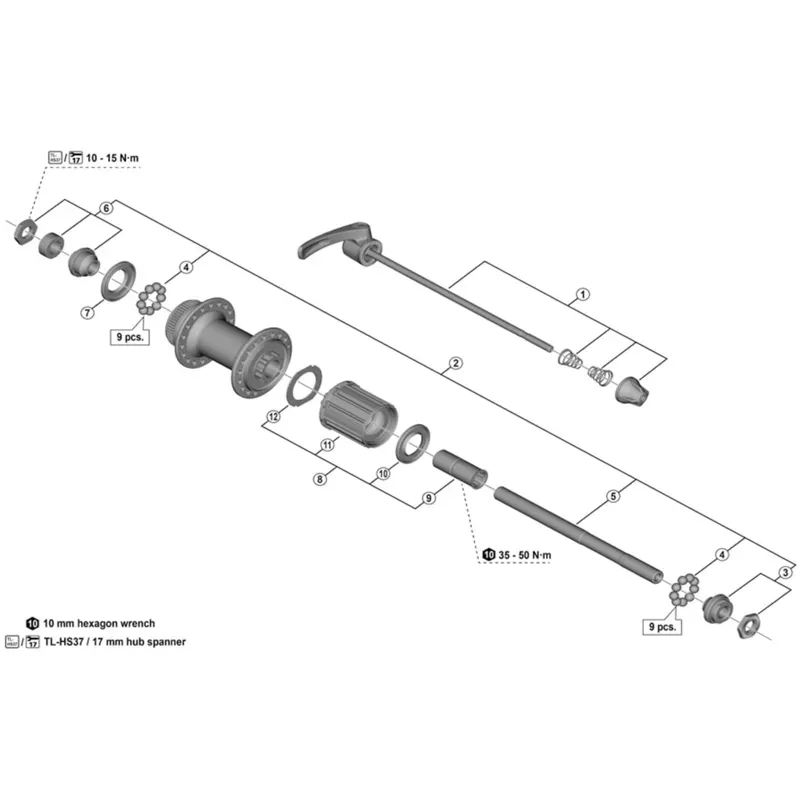 F/Body Deore Fhm595 Black one size