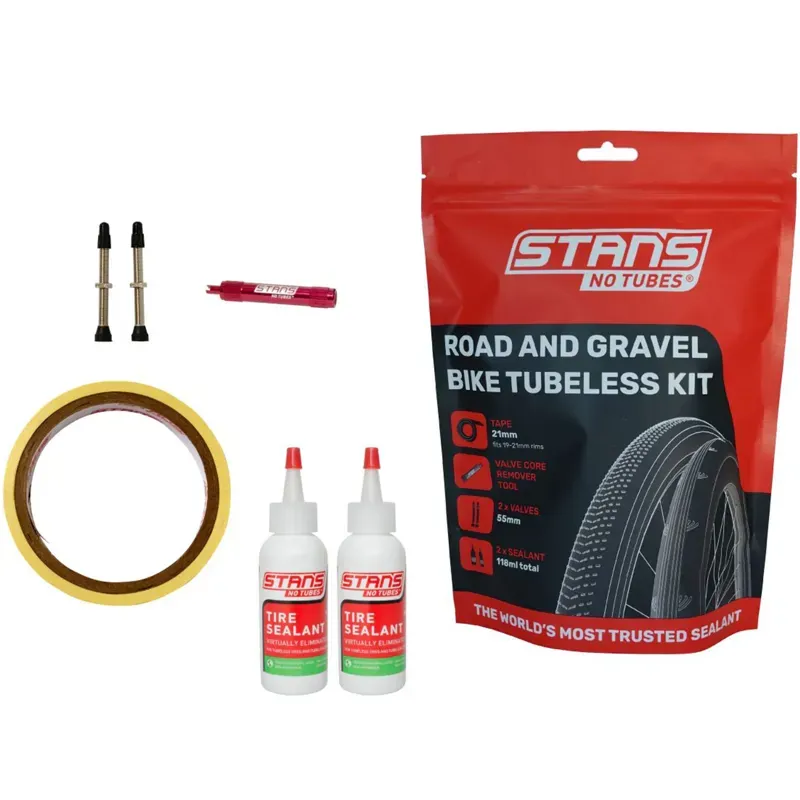 Stans NoTubes - TUBELESS KIT ROAD 21 TAPE 55 VALVE White 21mm