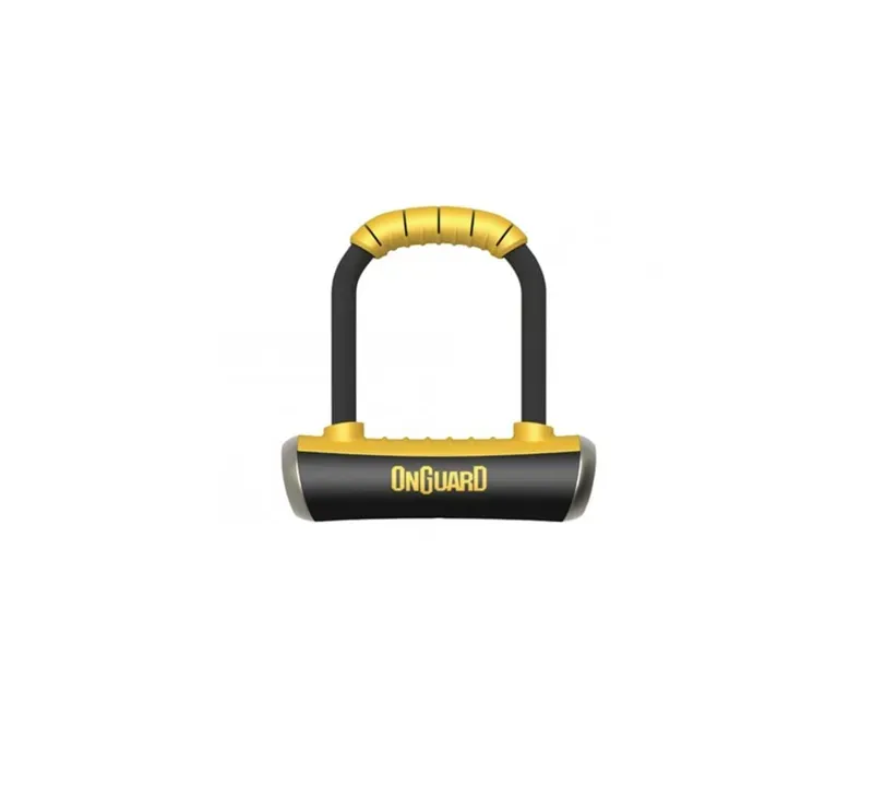 OnGuard Pitbull Mini 8006 90x140x14mm U-lock in Black/Yellow