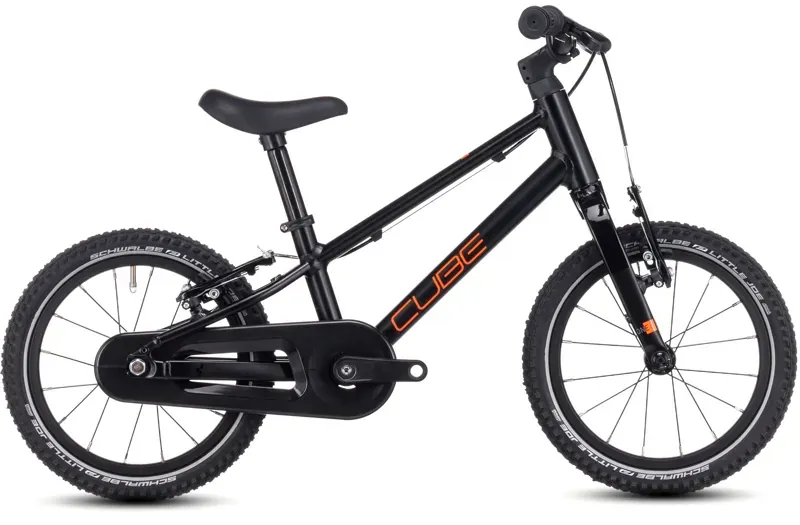 Cube Numove 140 Kids Bike In Black/Orange