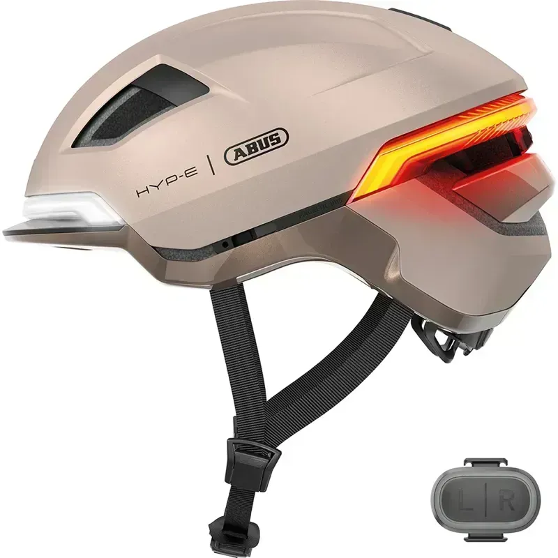 Abus HYP-E Urban Commuting Helmet in Champagne Gold