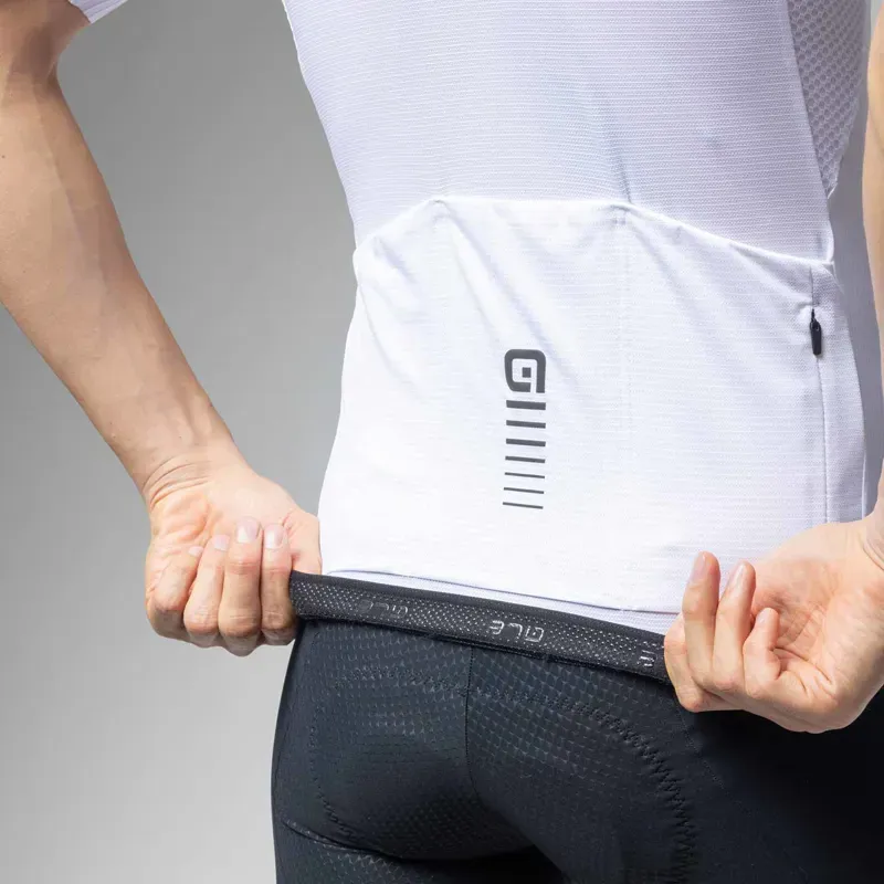 Ale Clothing Sprinter 2.0 R-EV1 Short Sleeved Jersey in White-4