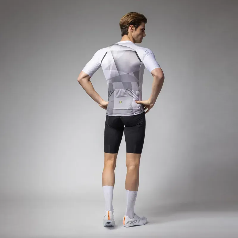 Ale Clothing Sprinter R-EV1 Short Sleeved Jersey in White-1