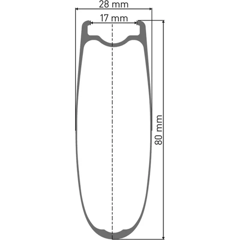 WHEL DT ARC14 80mm RR Black 700c-3