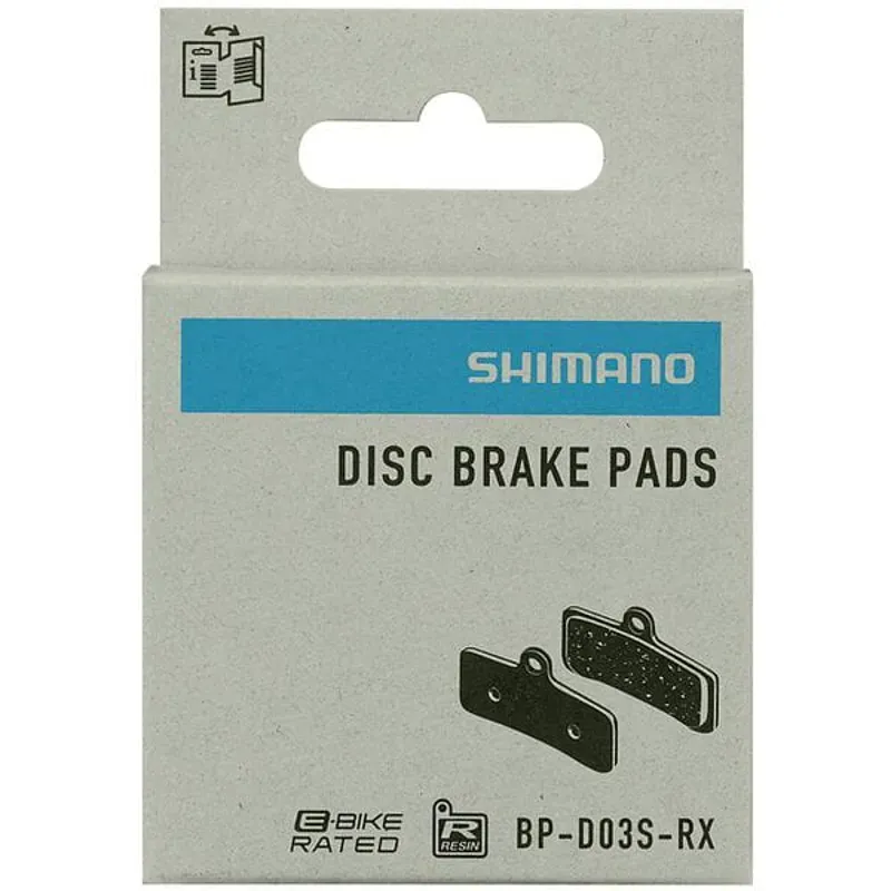 BRBX D03S Resin Pad and spring Steel Back Black pair-1
