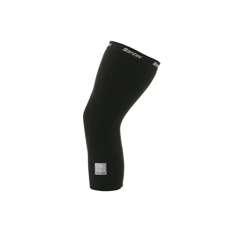 Santini Totum Thermofleece Knee Warmers in Black