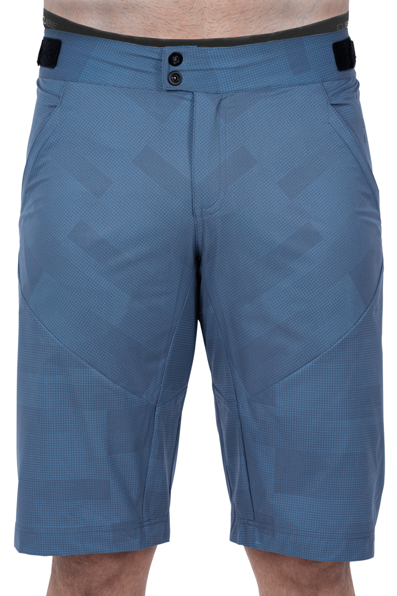 Cube ATX Mens Baggy Shorts w/Liner Shorts in Blue 