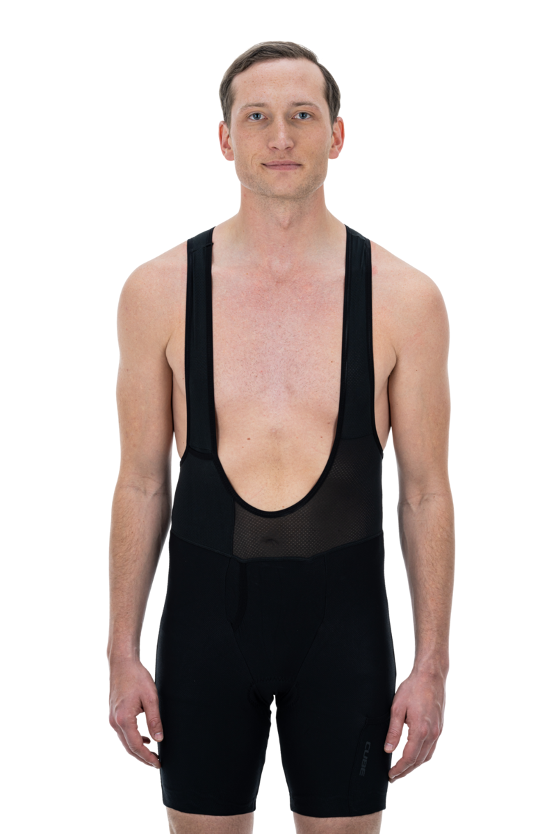 Cube Liner Bibshorts in Black