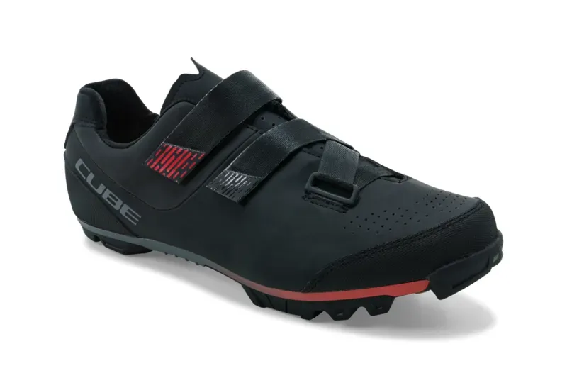 Cube MTB Peak Shoes in Black/Red