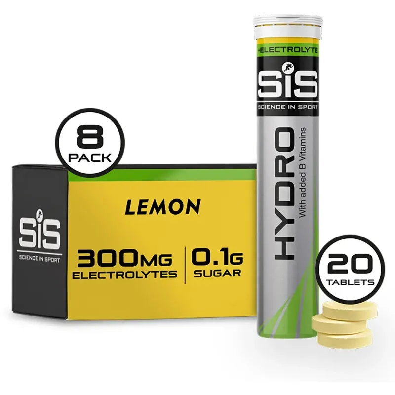 Science in Sport GO Hydro Hydration Drink Tablets in Lemon SINGLE TUBE