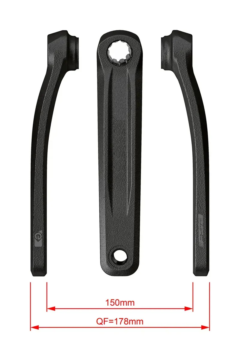 FSA E-BIKE ARMSET 175MM BLACK