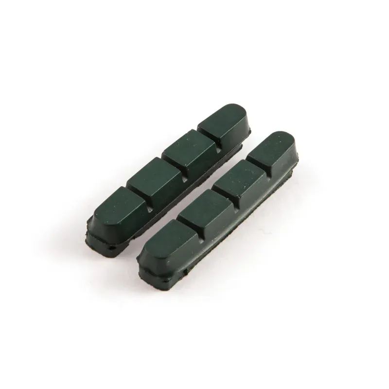Clarks 52mm Ceramic Rim Road Brake Replacement Insert Pads in Green