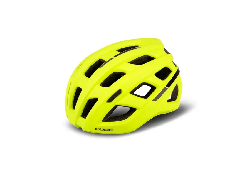 Cube Road Race Cycling Helmet in Yellow