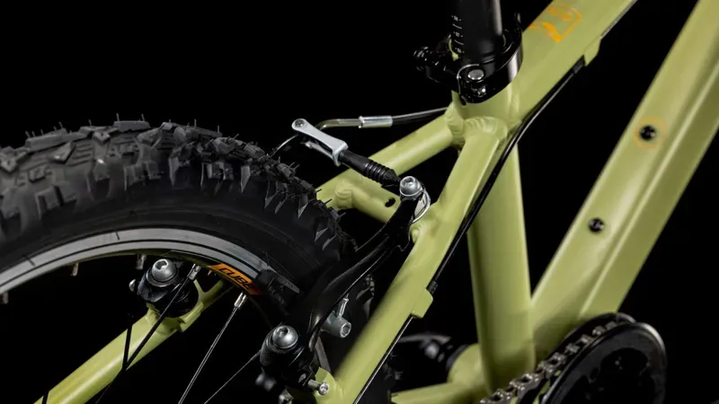 Cube Acid 200 2026 Kids Bike in Light Olive/Orange-4