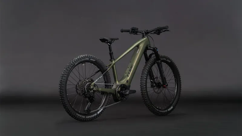 Cube Acid 240 Hybrid Rookie SLX 400x E-Kids Bike in Reed Green/Matrix-1