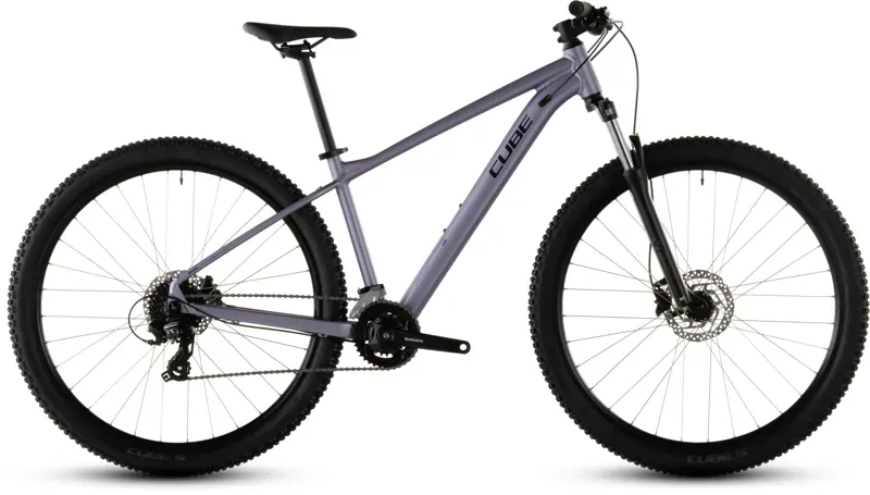 Cube Aim One Mountain Bike in Light Purple/Chrome