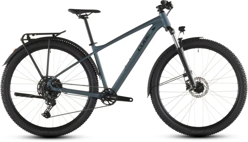 Cube Aim Pro FE Mountain Bike in Smaragd Grey and Prism