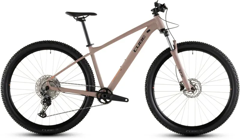 Cube Aim SLX Mountain Bike in Blush Rose/Black