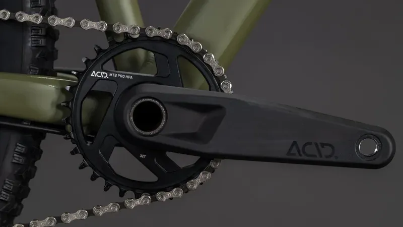 Cube Aim SLX Mountain Bike in Dusty Olive/Gold-5