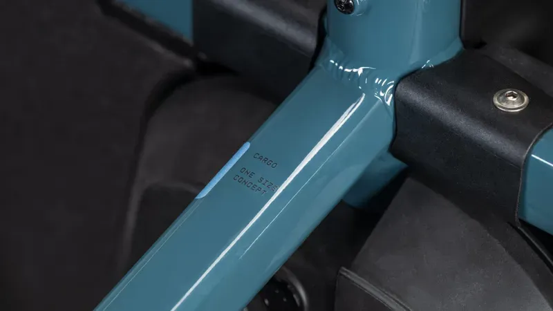 Cube Cargo Hybrid 800 E-Cargo Bike in Storm/Reflex-1