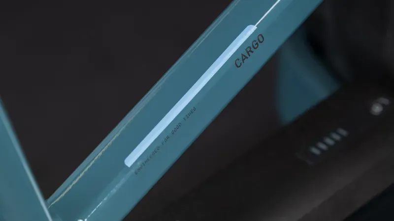 Cube Cargo Hybrid 800 E-Cargo Bike in Storm/Reflex-2