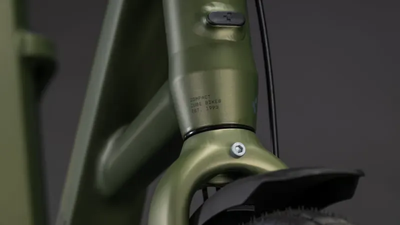 Cube Compact Hybrid Comfort 545 eMountain Bike in Reed Green/Reflex-6