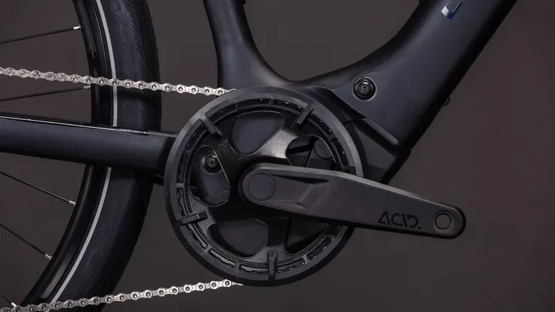 Cube Editor Hybrid Pro 400x Classic E-Hybrid Bike in Coal/Prism-5