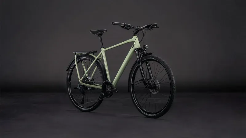 Cube Kathmandu EXC Hybrid Bike in Pea/Grey-1
