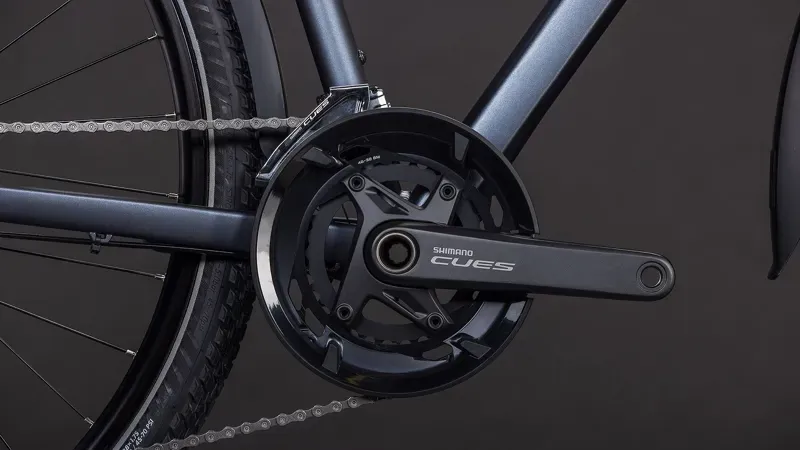 Cube Kathmandu EXC Hybrid Bike in Metallic Grey/Chrome-4