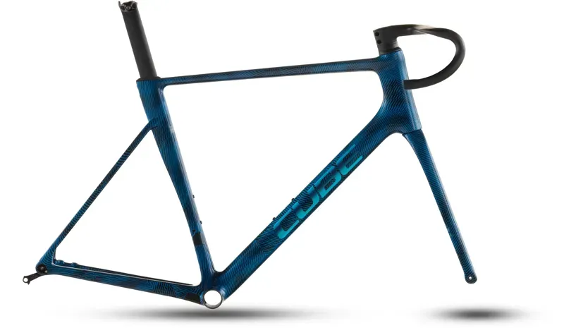 Cube Litening Air C:68X Road Bike Frameset in Blue Grid/Chrome