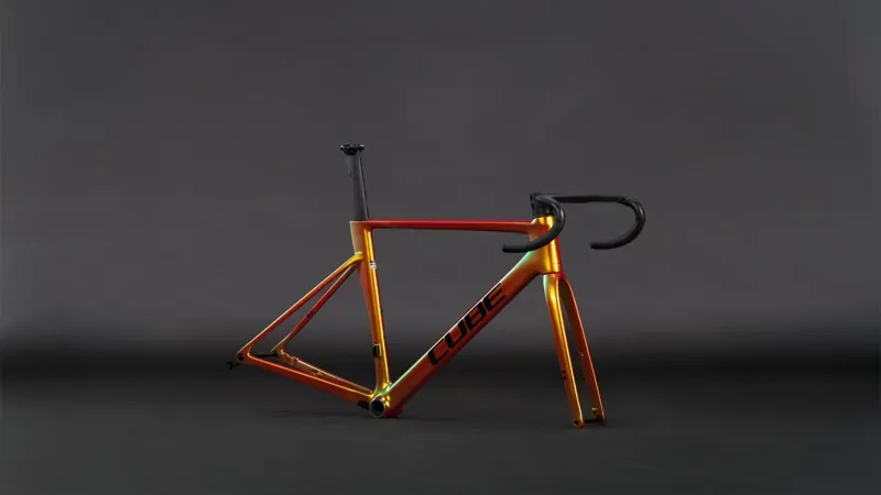 Cube Litening Air C:68X Road Bike Frameset in Glowing Orange/Black-1
