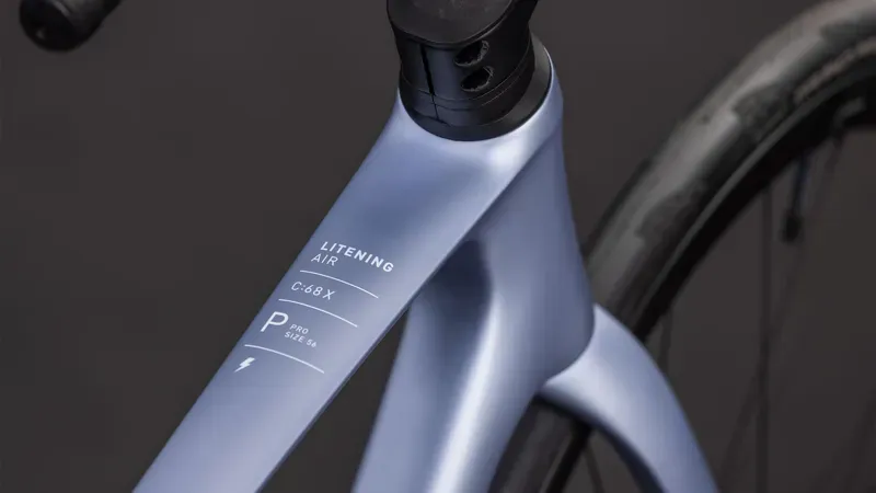 Cube Litening Air C:68X Pro Road Bike in Skyscraper/White-2