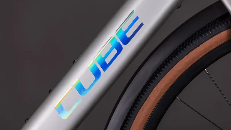 Cube Nulane Hybrid C:62 Race 400x FE E-Gravel Bike in Sleek Grey/Prism-5