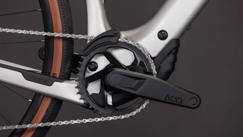 Cube Nulane Hybrid C:62 Race 400x E-Gravel Bike in Sleek Grey/Prism-5