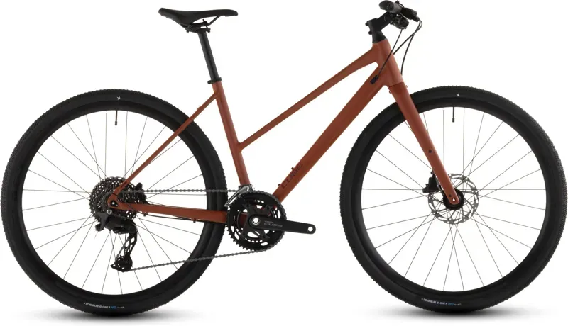 Cube Nulane Race Gravel Bike in Amber/Black-7