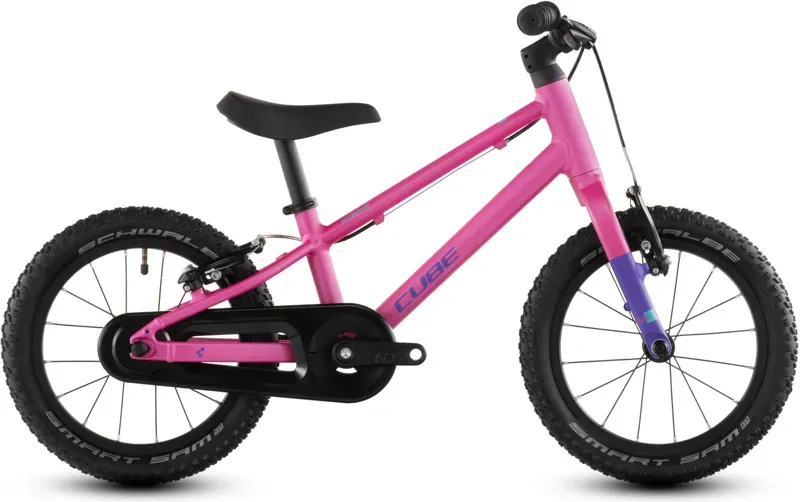 Cube Numove 140 Kids Bike in Fuchsia/Plum