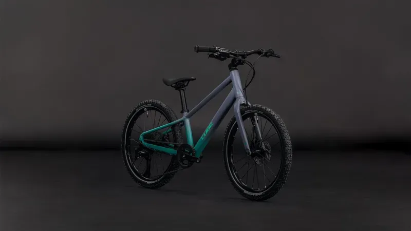 Cube Numove 200 Disc Kids Bike in Lava Grey and Cool Green-1