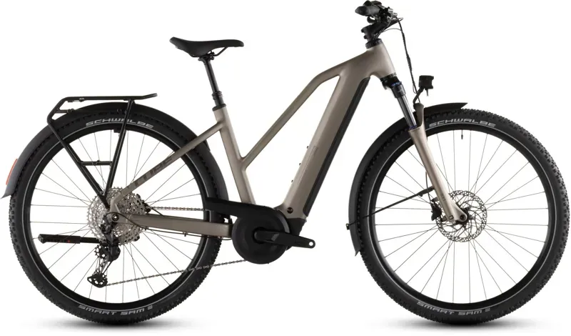 Cube Nuride Hybrid Pro 800 E-Hybrid Bike in Flash Stone/Chrome-2