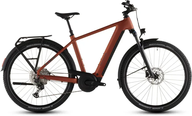 Cube Nuride Hybrid Pro 800 E-Hybrid Bike in Chilli/Black