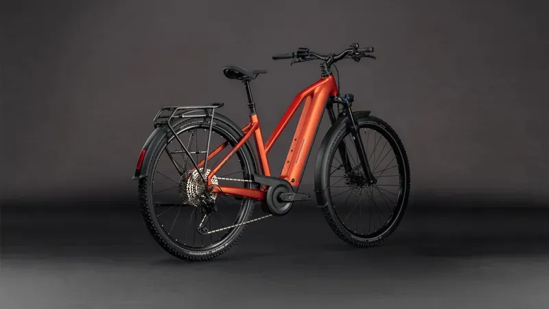 Cube Nuride Hybrid Pro 800 E-Hybrid Bike in Chilli/Black-3