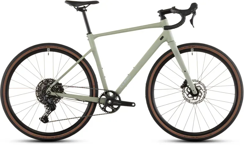 Cube Nuroad Pro Gravel Bike In Pea/Grey
