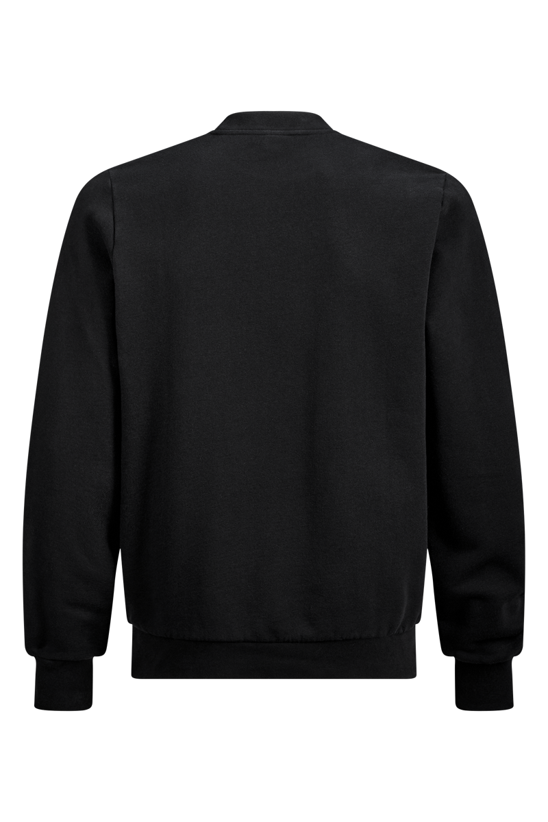 CUBE Organic Sweater Grid in Black-1