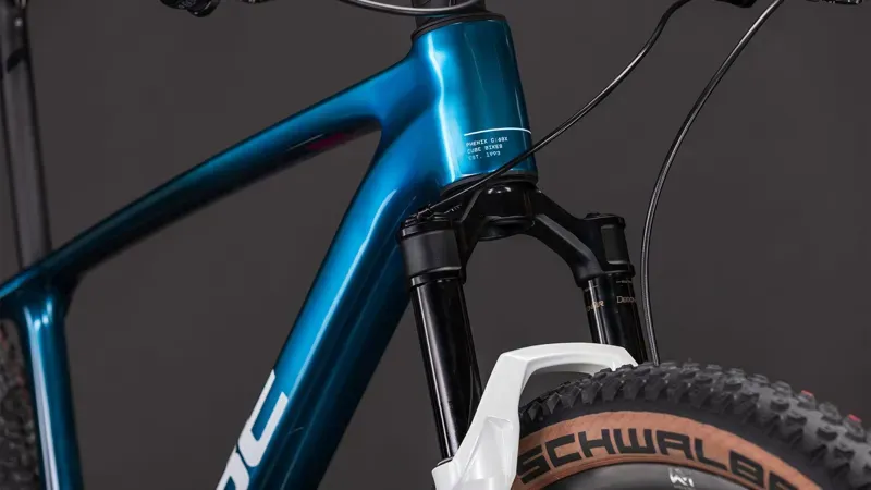 Cube Phenix C:68X Race Mountain Bike in Chrome Blue/Liquid Blue-7