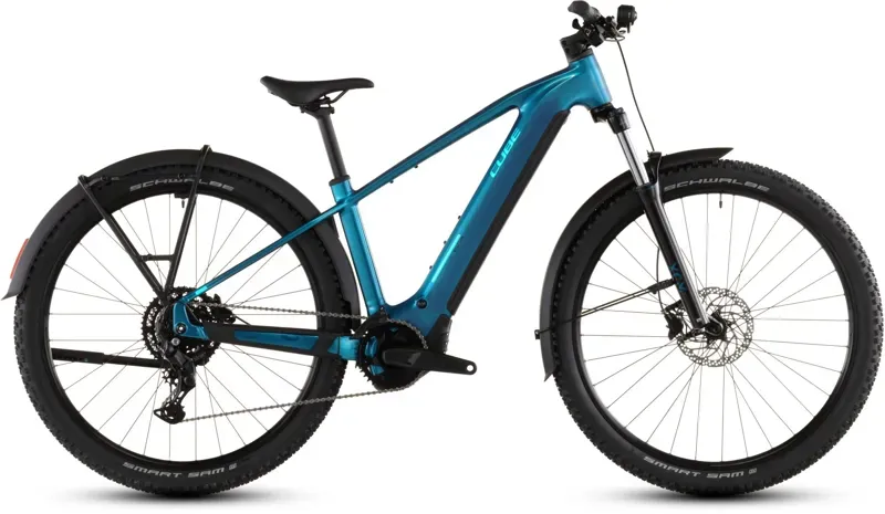 Cube Reaction Hybrid Performance 600 FE E-MTB In Electric Blue/Dazzle