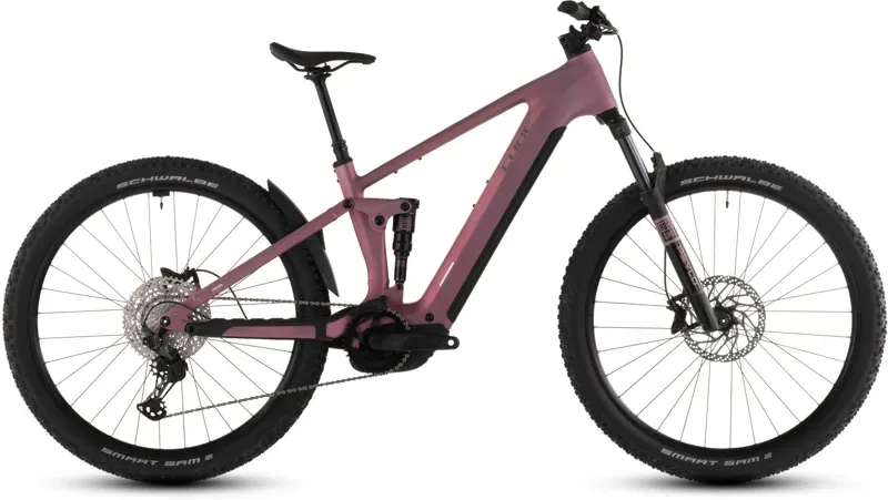 Cube Stereo Hybrid one22 Race 800 E-Hybrid Bike In Shift Blush/Black