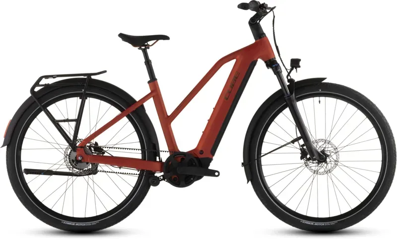 Cube Touring Hybrid Comfort SLX 800 E-Hybrid Bike in Chilli/Chrome-2