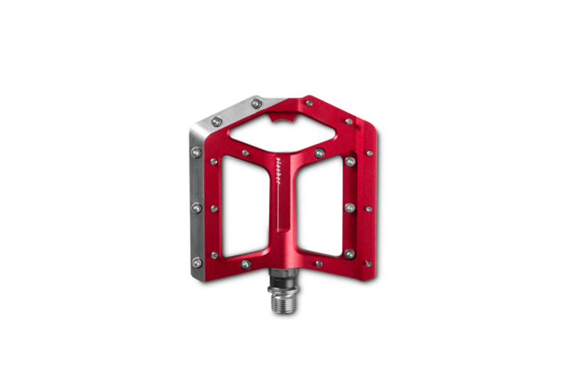 Cube Slasher Flat Pedals in Red