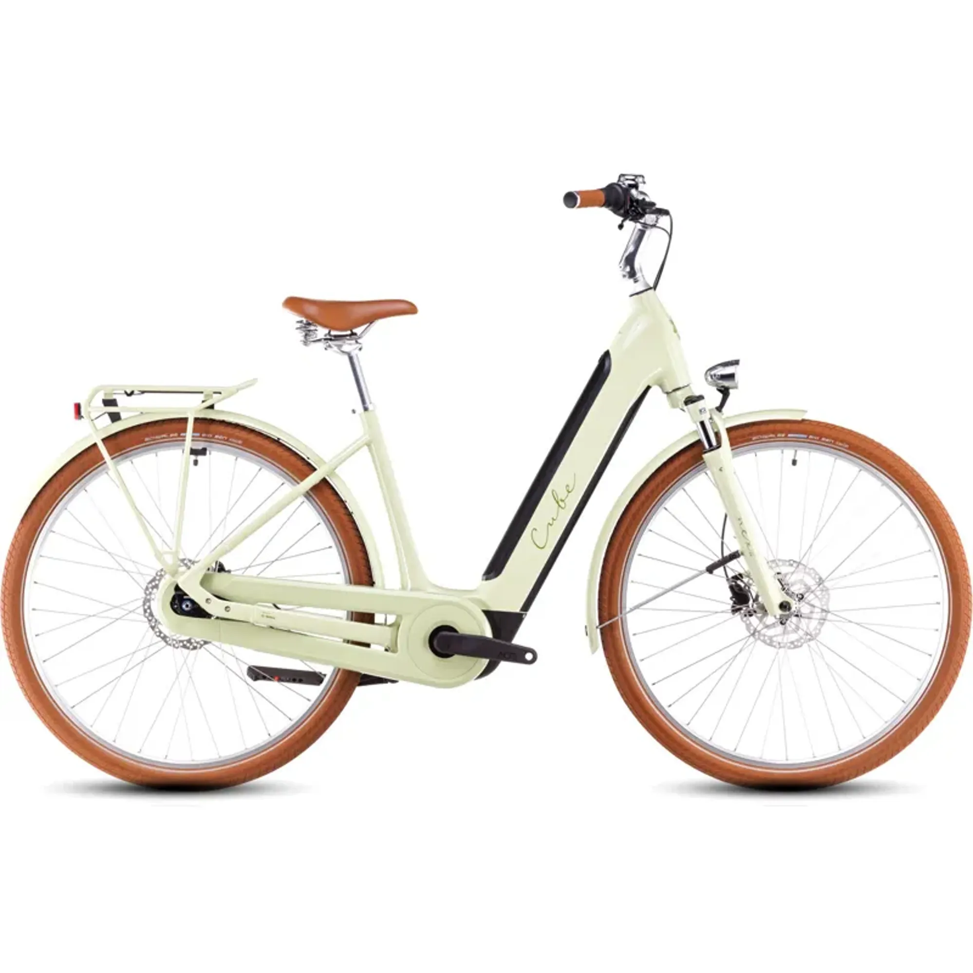 Cube Ella Hybrid 500 Electric Bike in Matcha Green/Green