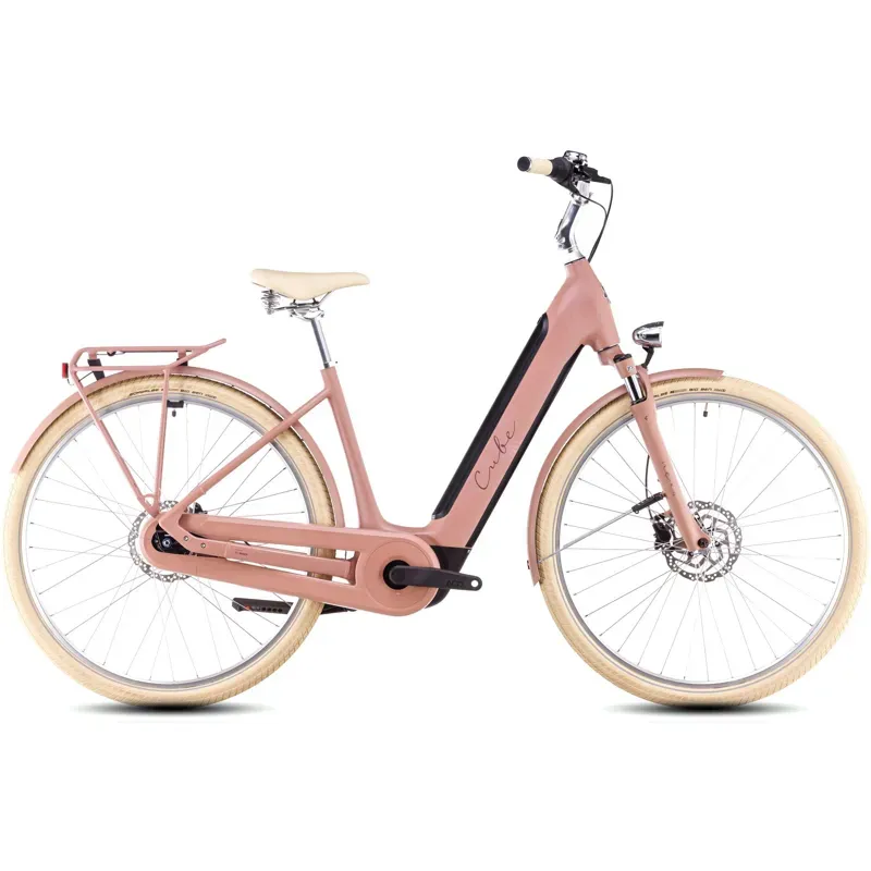 pink electric bicycle Qlife Cityone 2.0 Commuter Bike Ride with confidence F9 Folding PINK Electric Bike